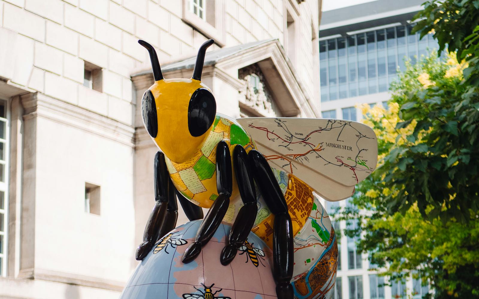A big model of a bee in Manchester