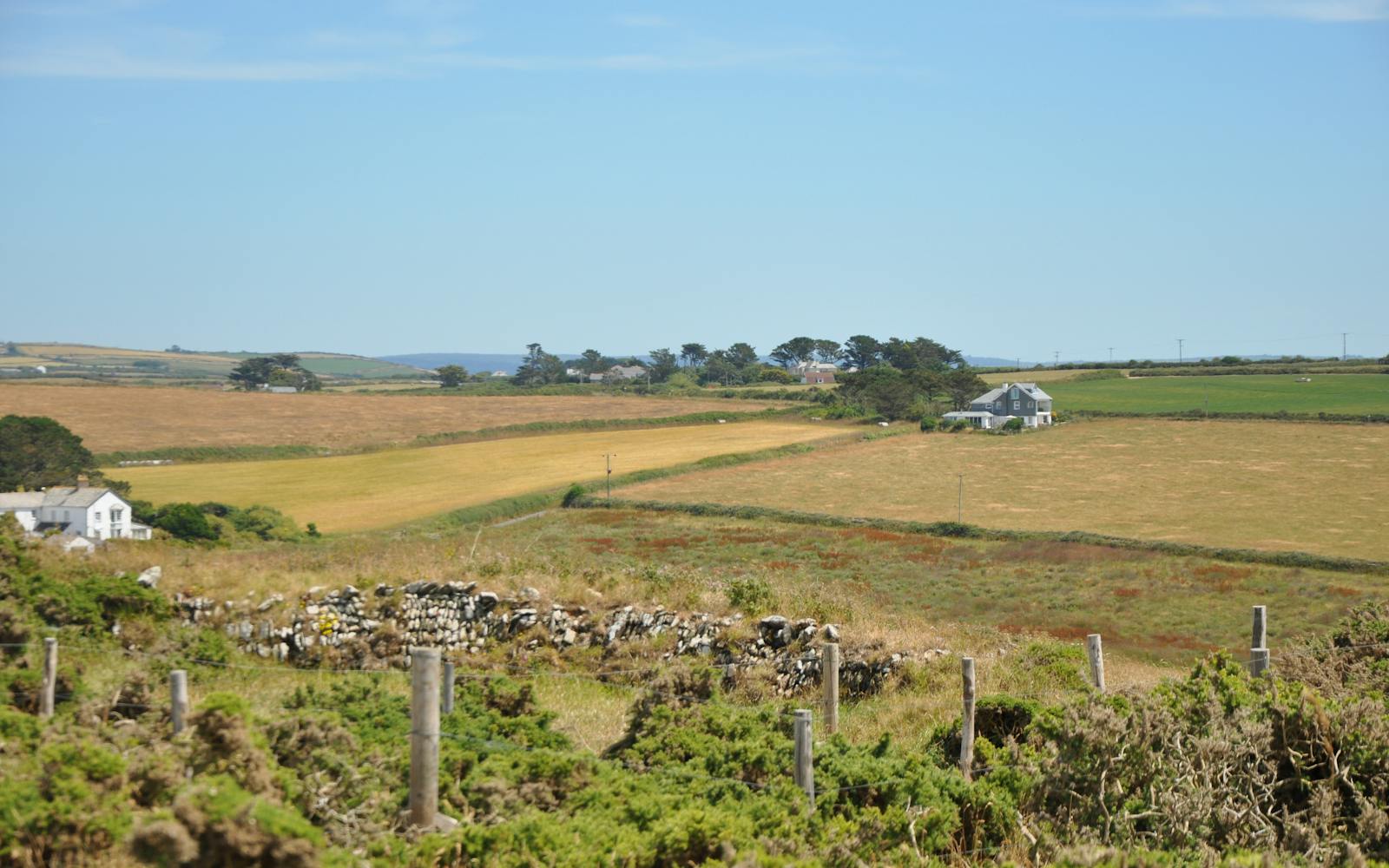 Small-scale farmland on Pentire Headland
