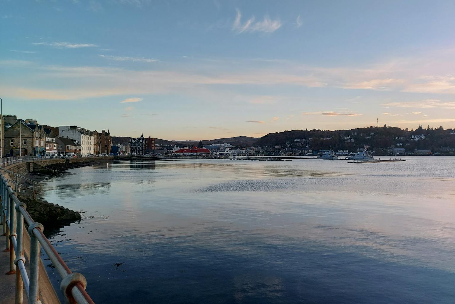 View of Oban across the water