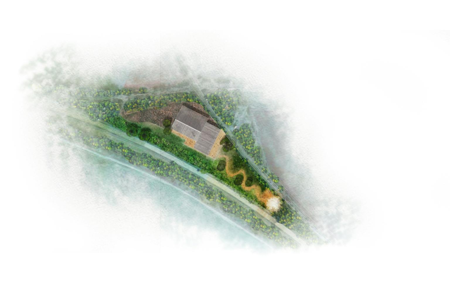 Watercolour render graphic