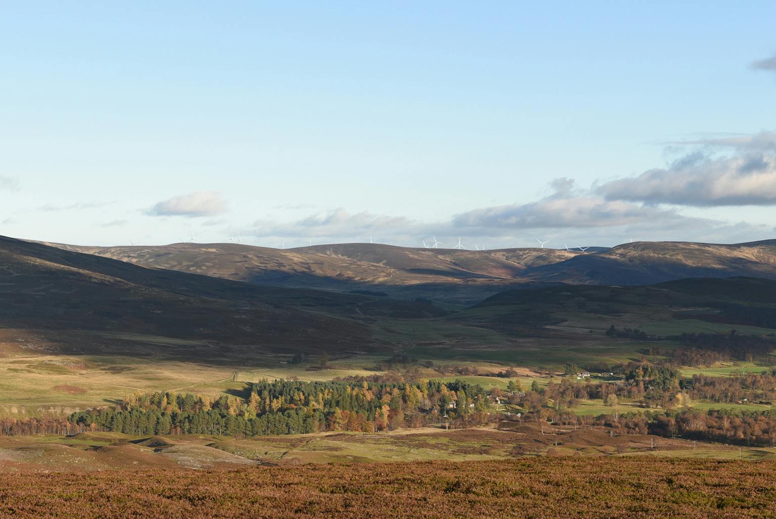 Glendye Wind Farm site