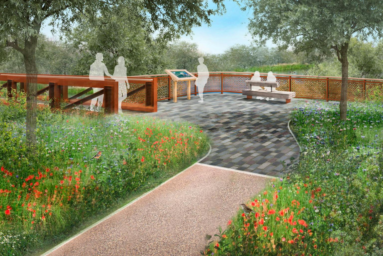 The Paddock Northern entrance visual