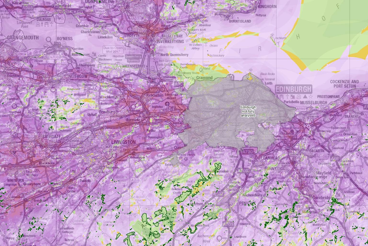 LUC completes Tranquillity Mapping of the Scottish Central Belt