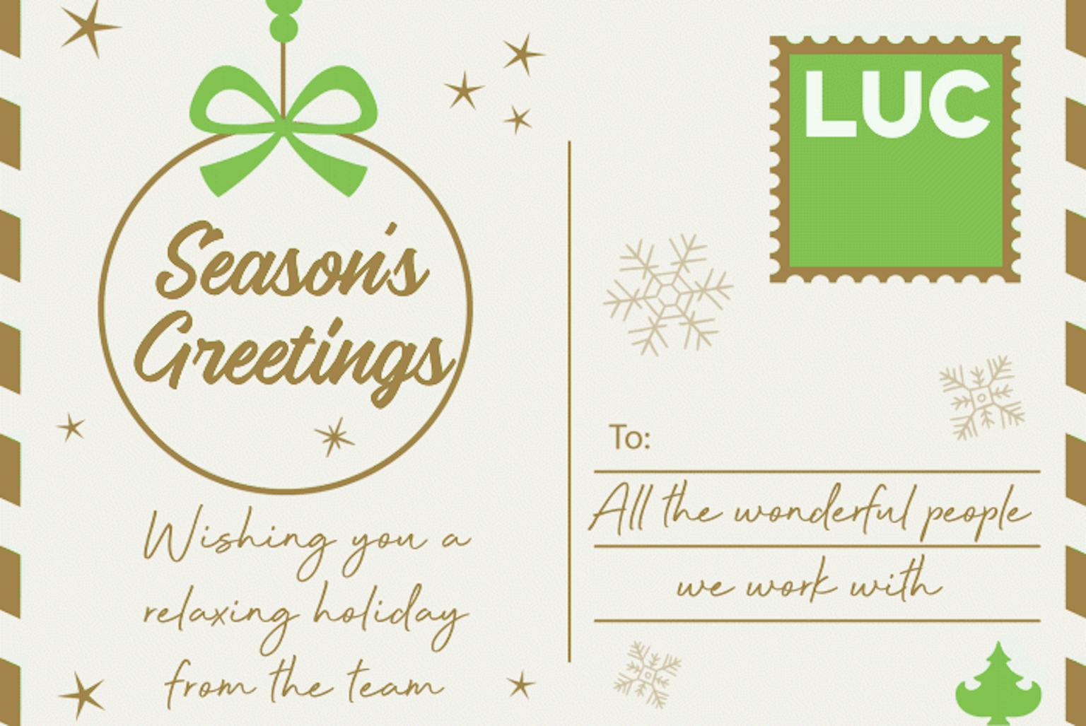 Season's Greetings from LUC