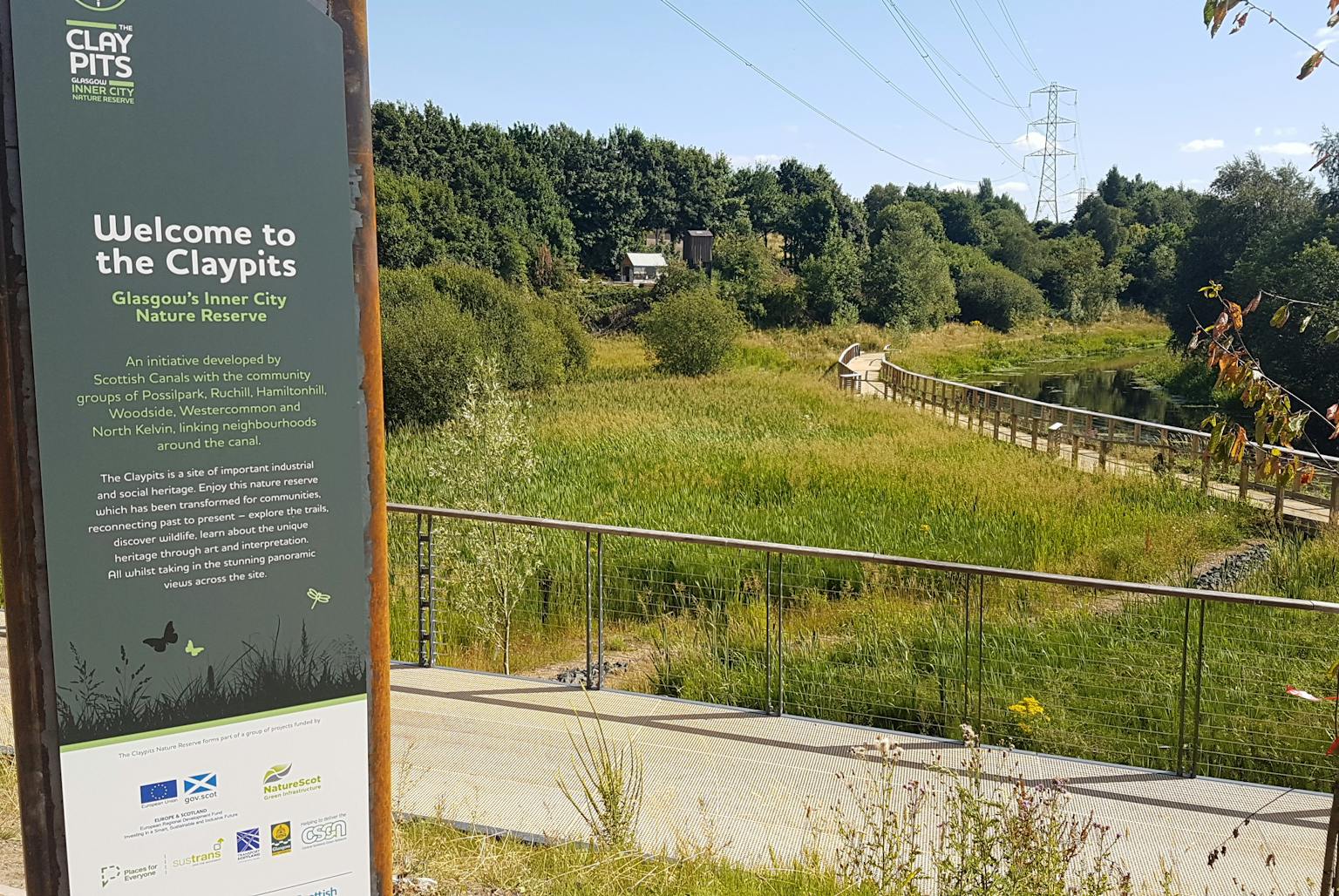 Claypits Entrance Sign