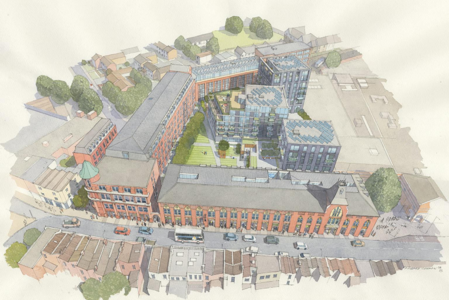 Regent House and Consort House in Bedminster, Bristol