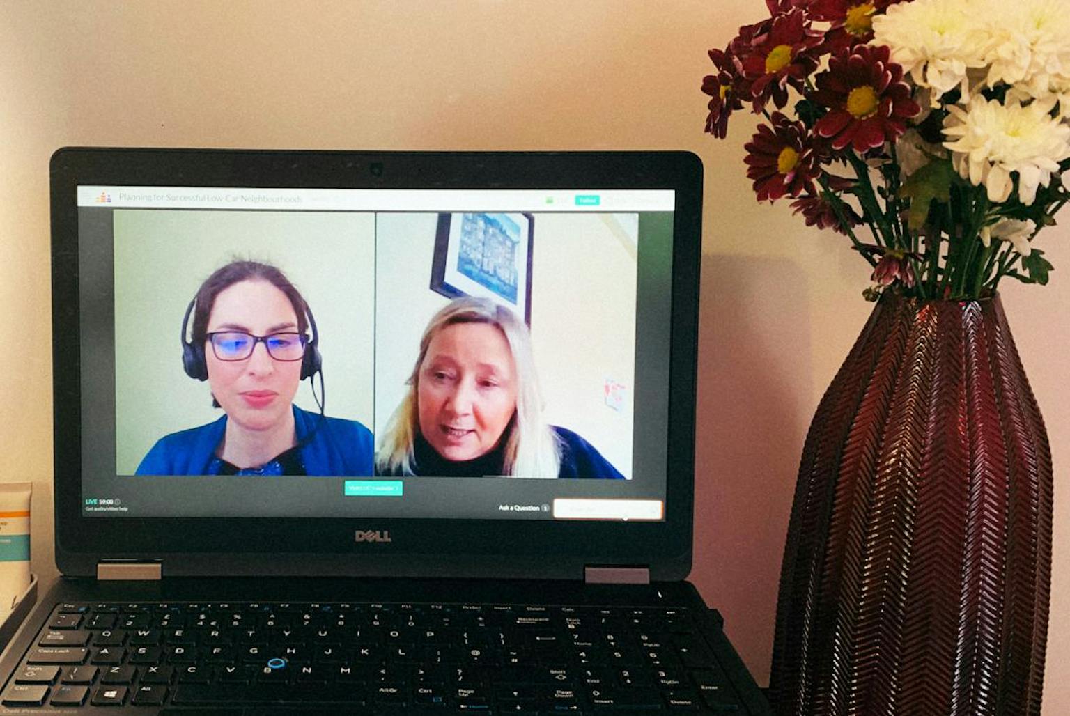 Live snapshot of the low-car webinar