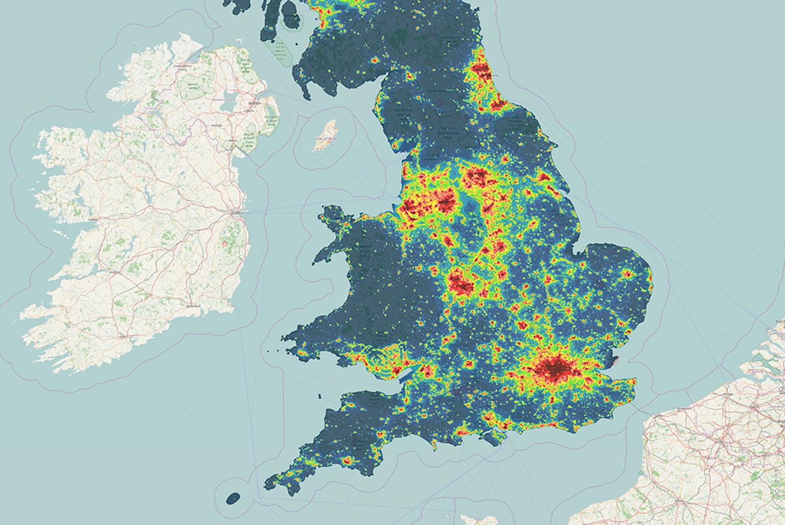 CPRE Night Blight maps