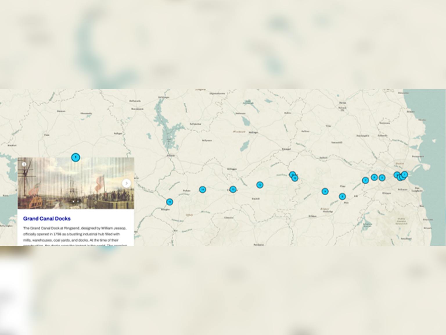 Map tour of route highlights