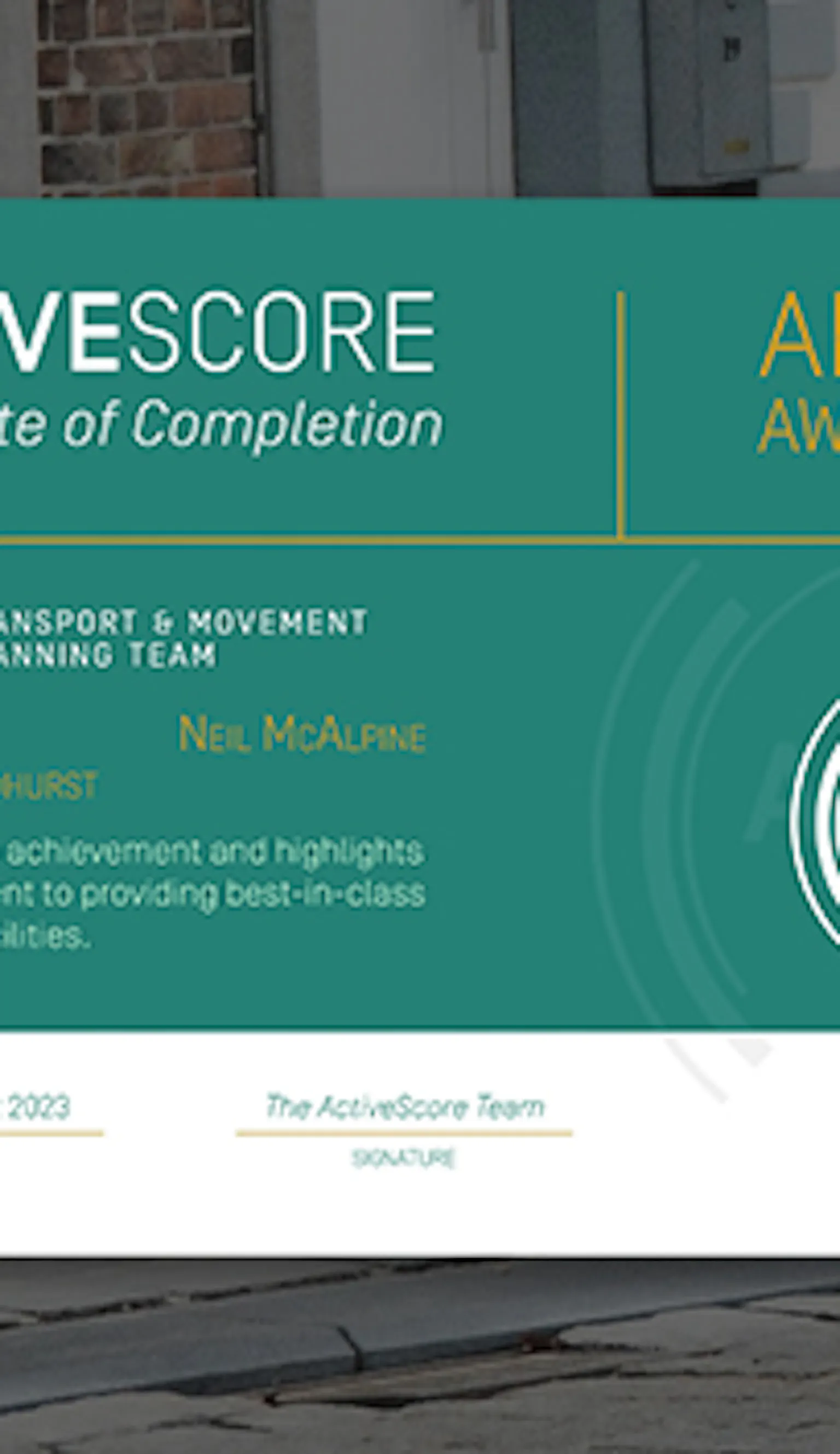 LUC’s Transport & Movement team achieves ActiveScore AP certification | LUC