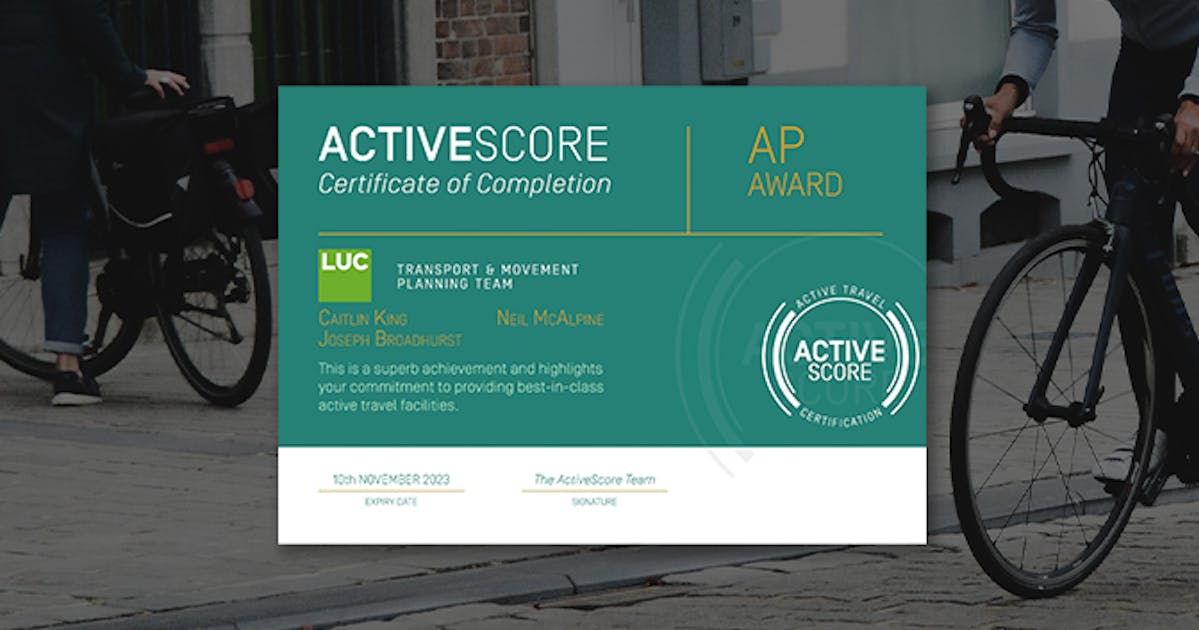 LUC’s Transport & Movement team achieves ActiveScore AP certification | LUC