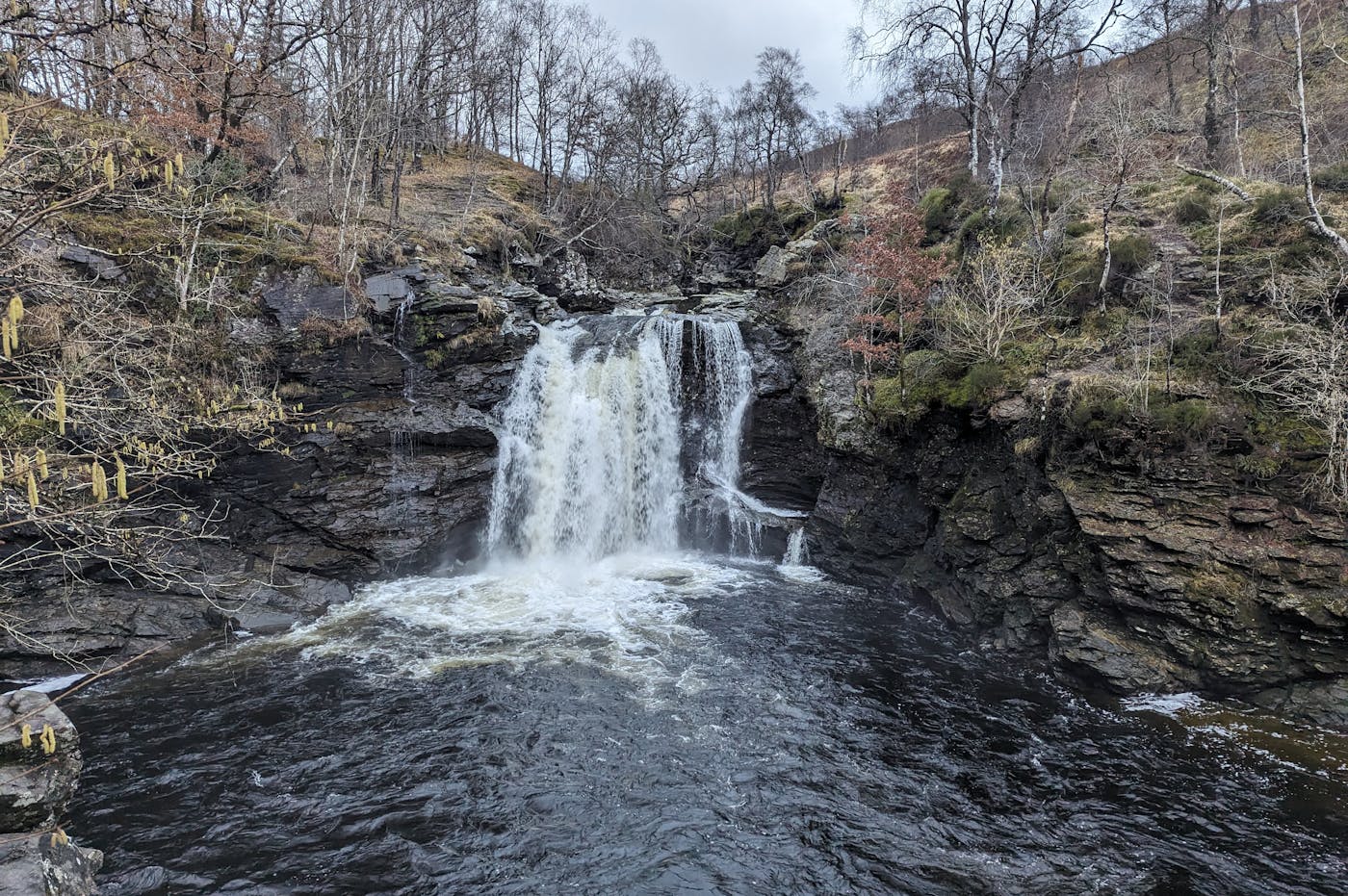 Landscape image of waterfall