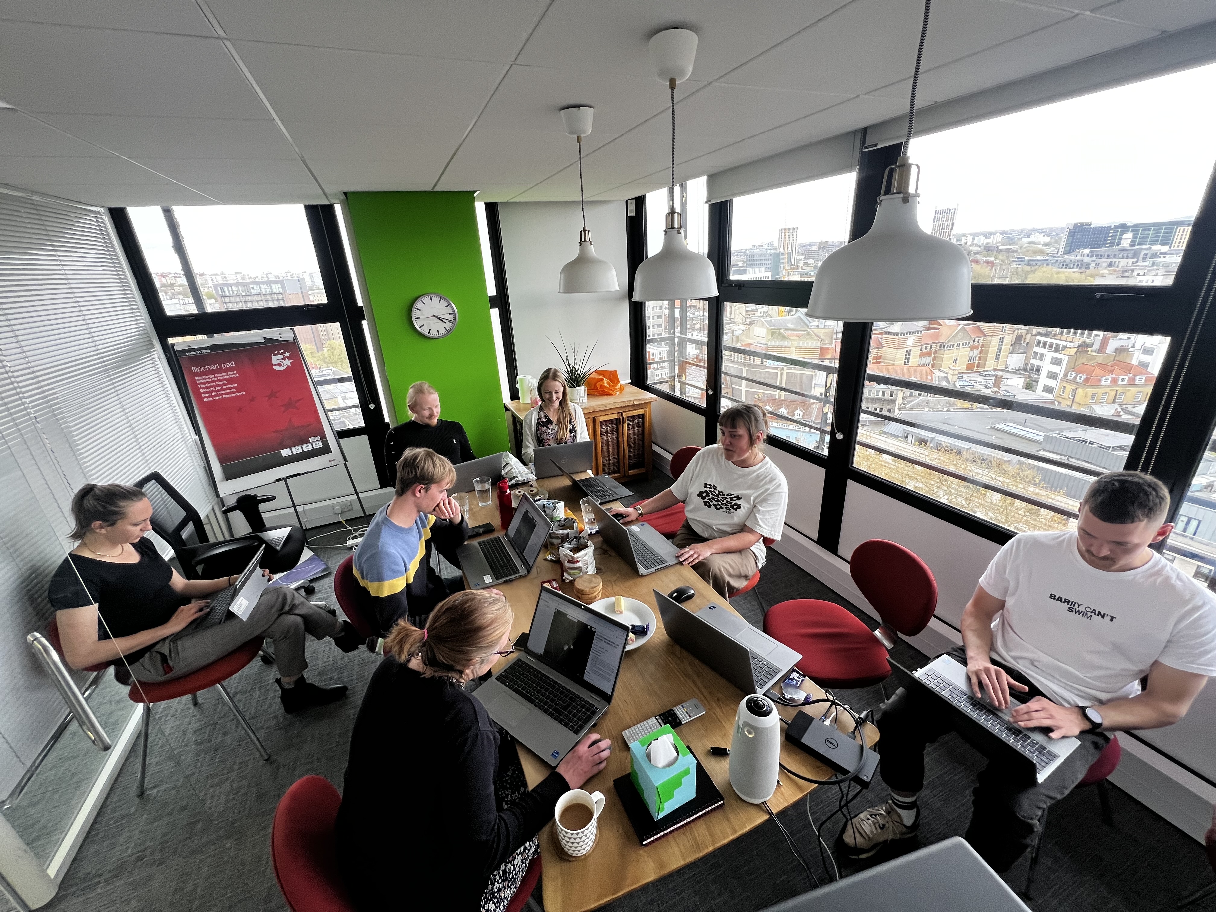 People sitting around a table