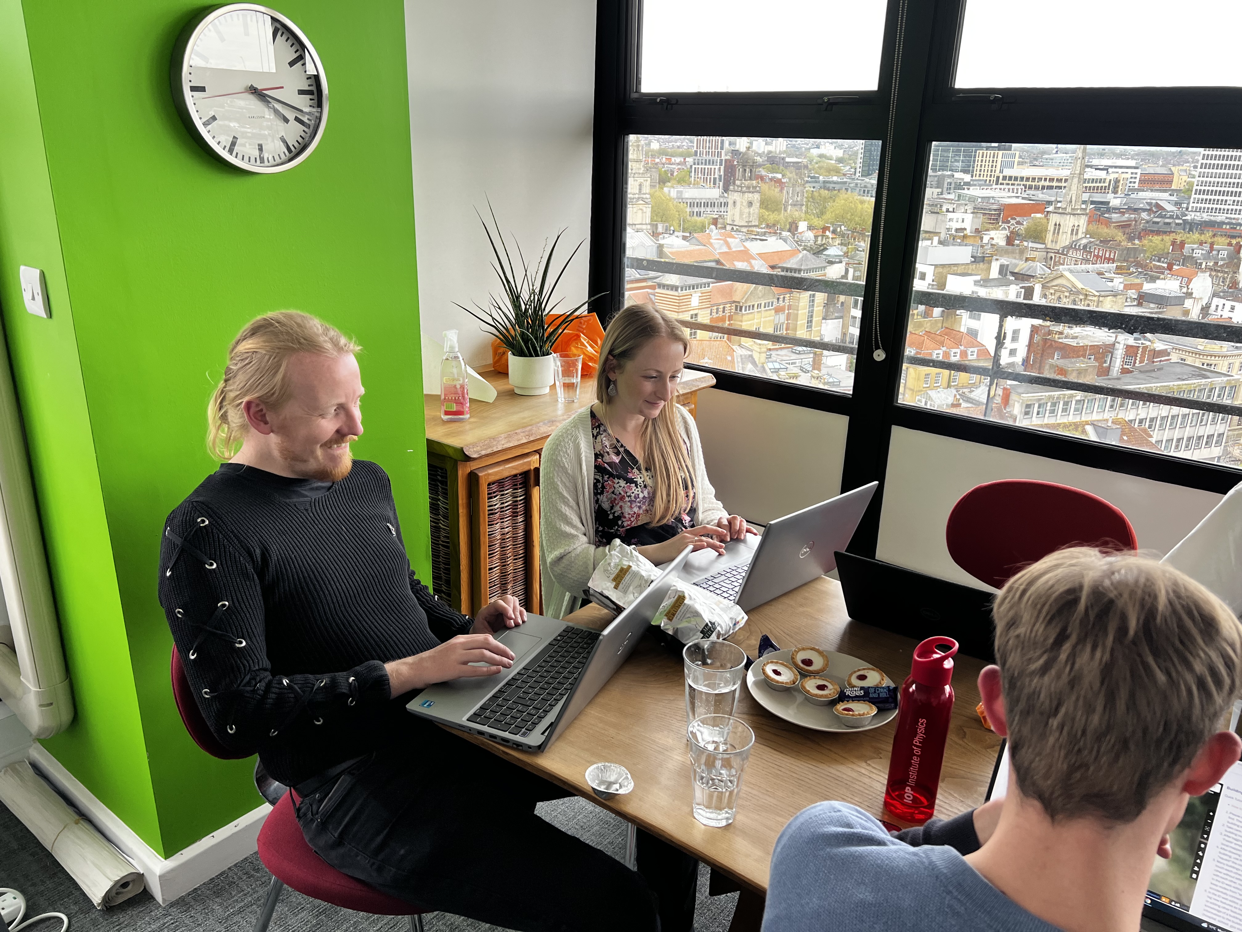 People sitting around a table