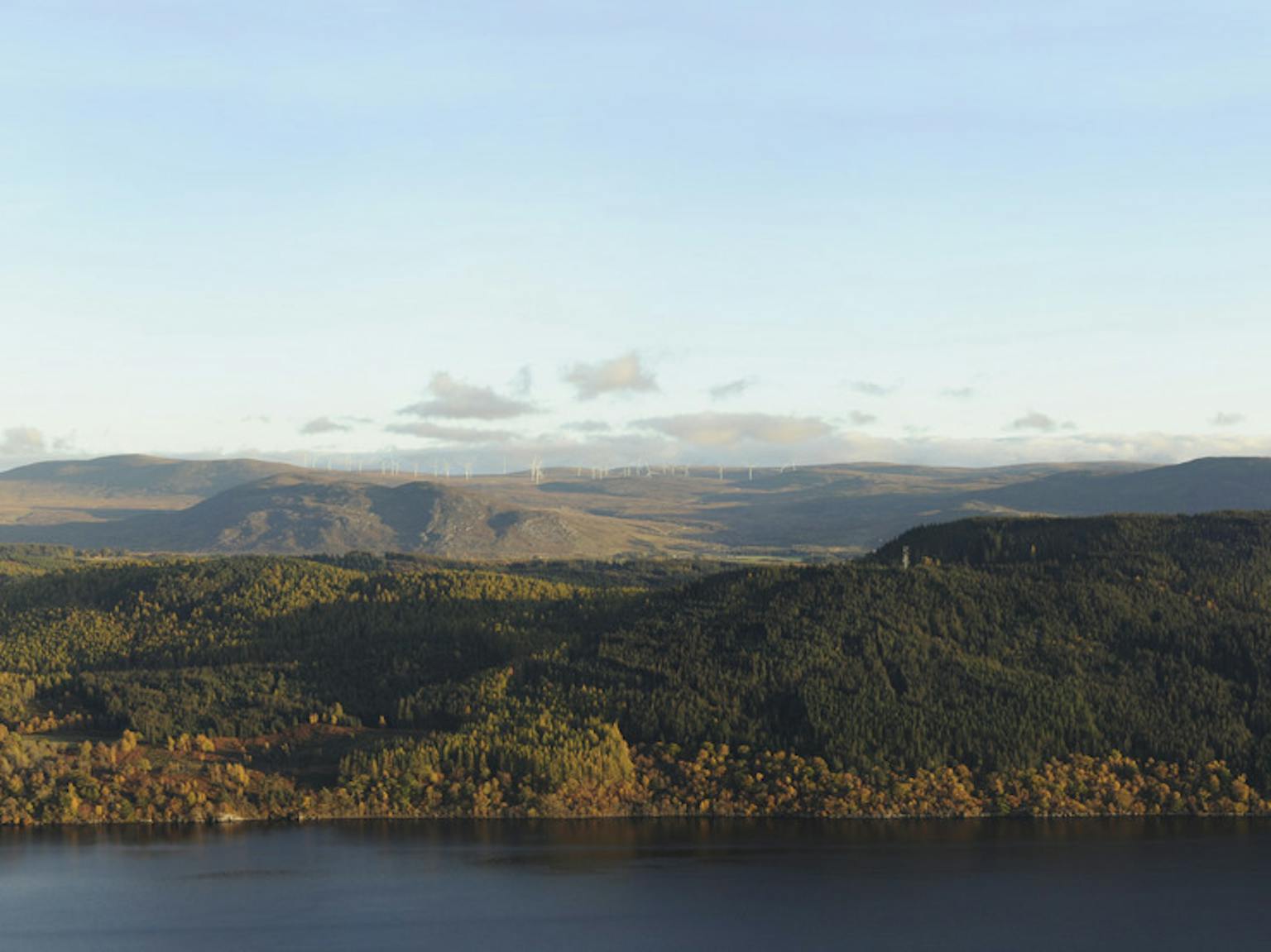 Landscape image of Corriegarth 2 Wind Farm site
