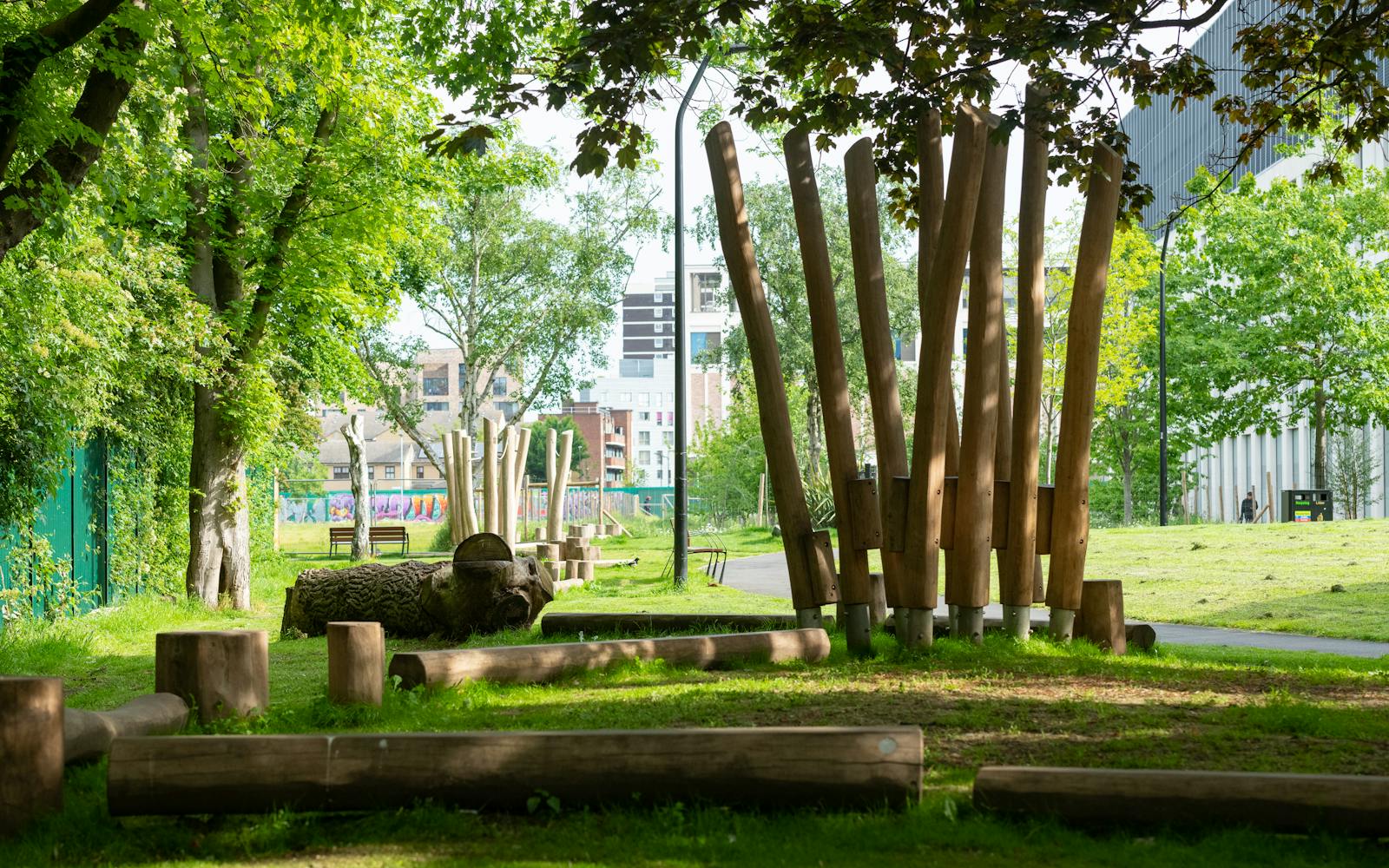 Landscape view of Shoreditch Park