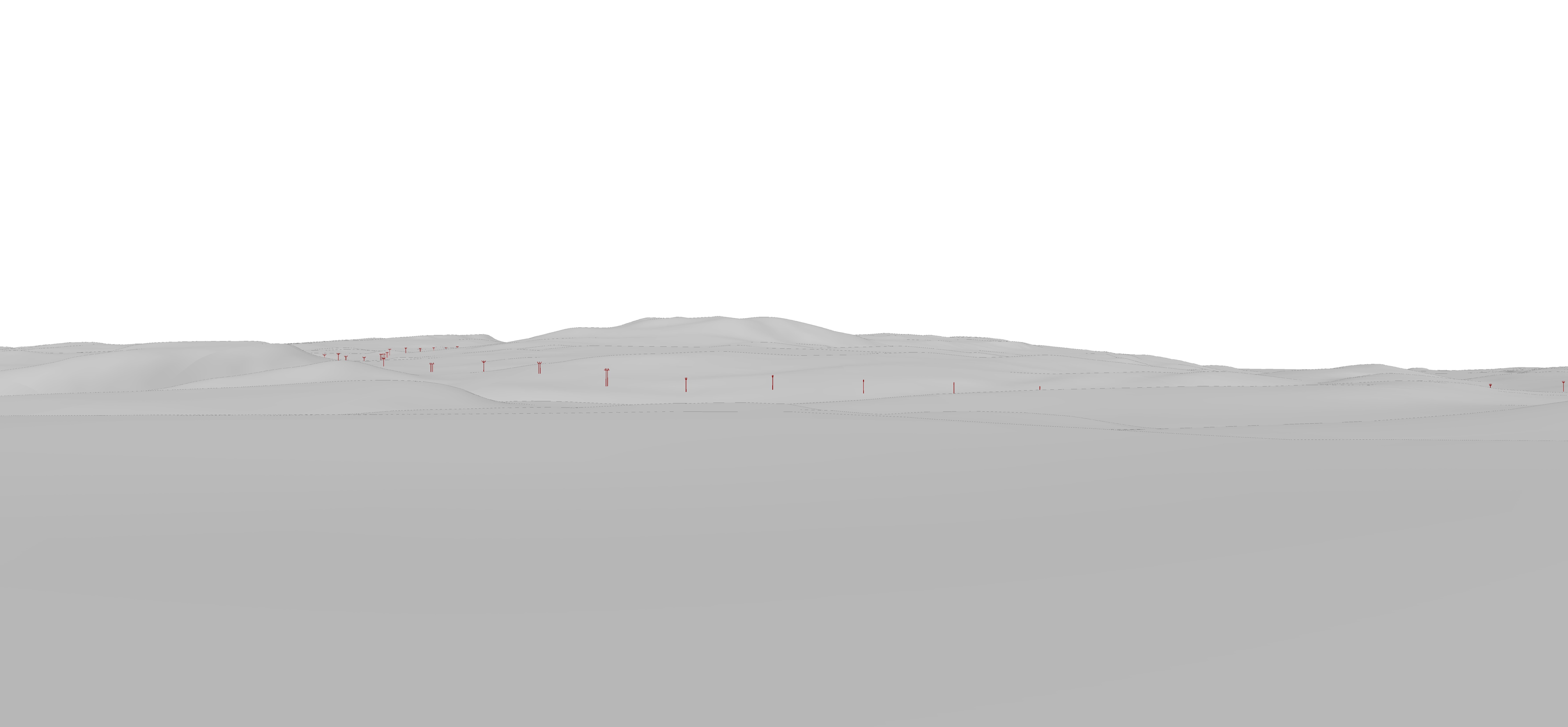 Graphic illustration of overhead power line