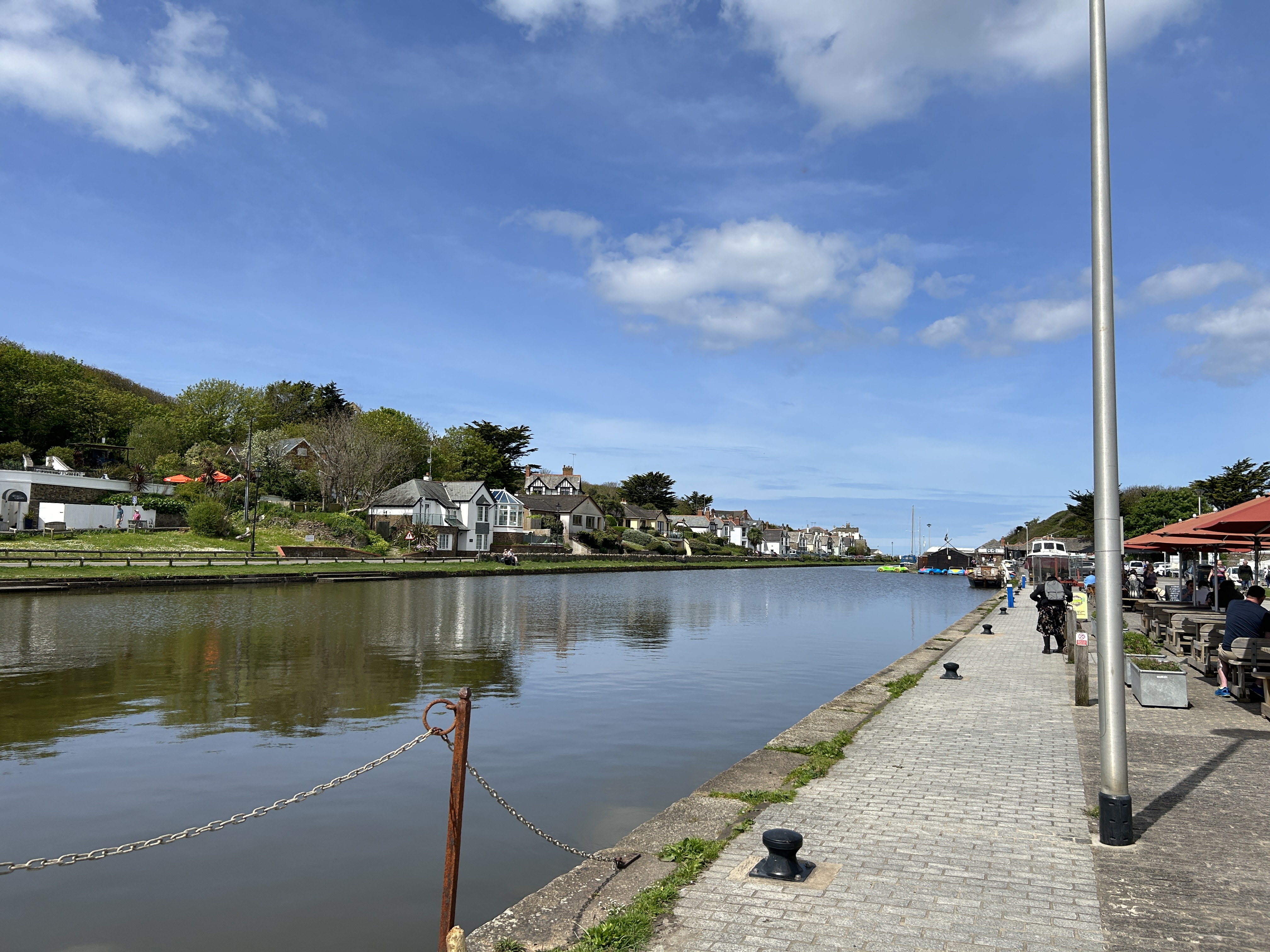 Walkway beside the canal in Bude