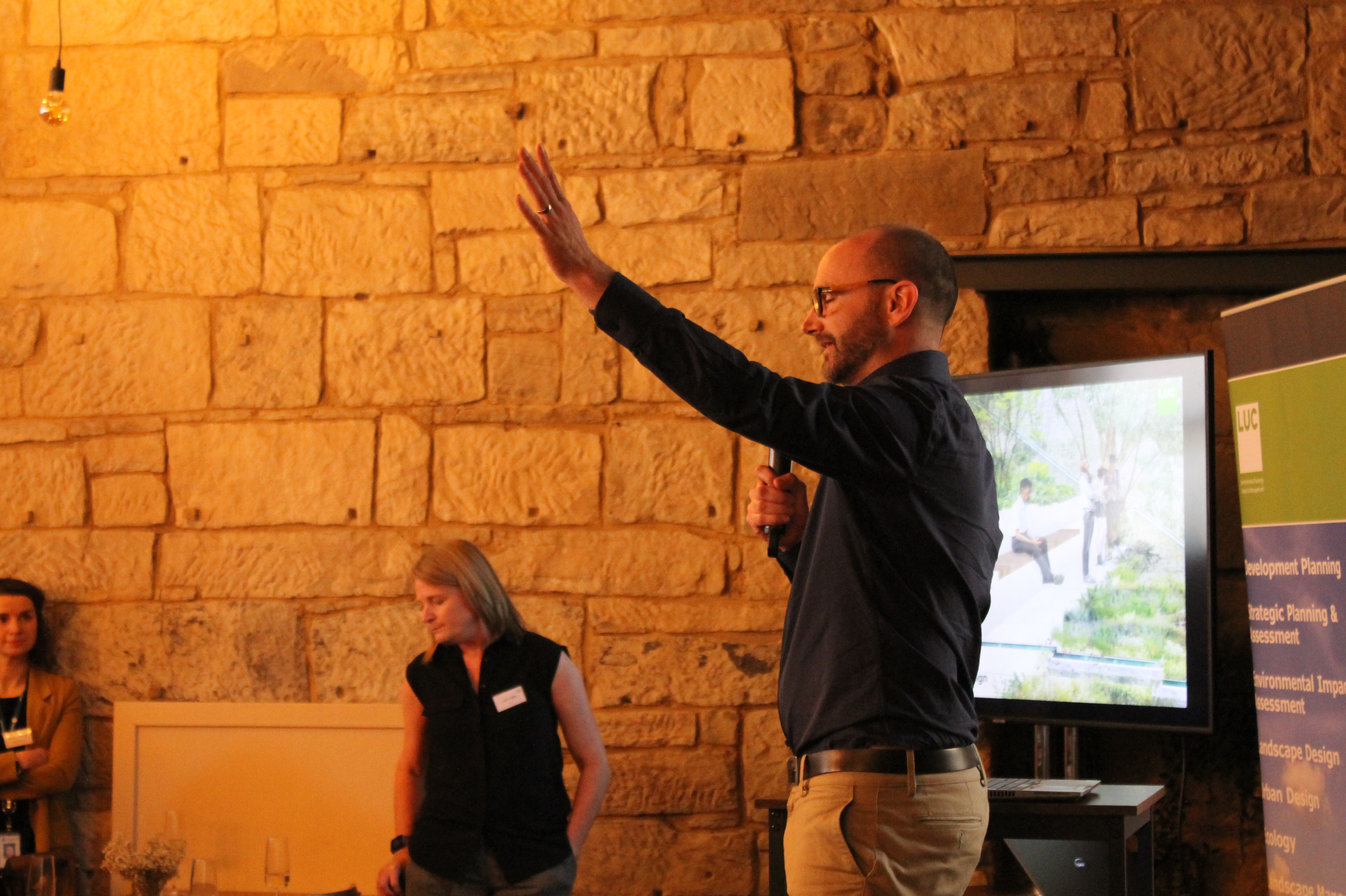 Person delivering speech