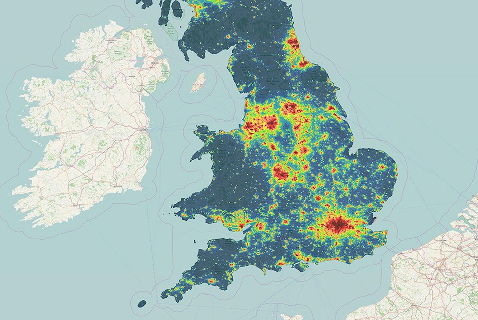 Night Blight: Mapping England’s Light Pollution and Dark Skies