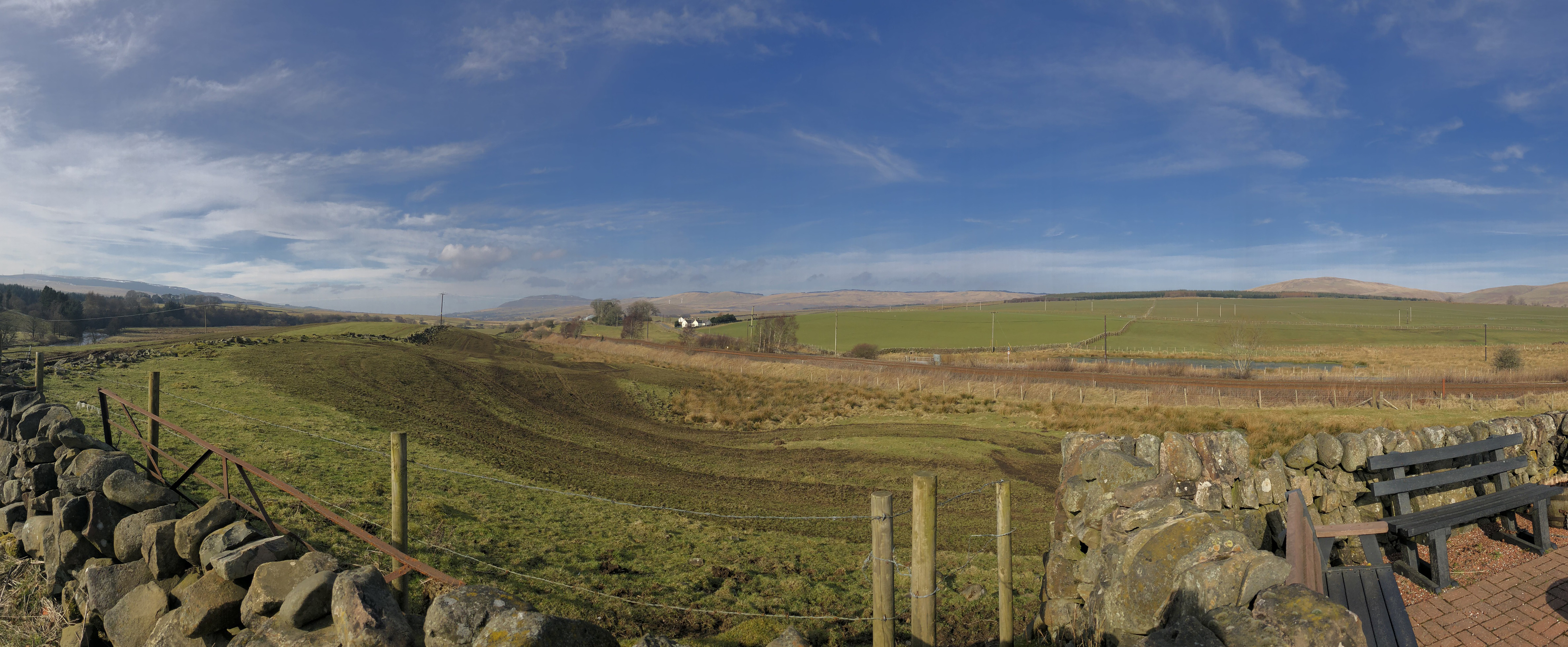 Countryside - fields and mountains in the distance