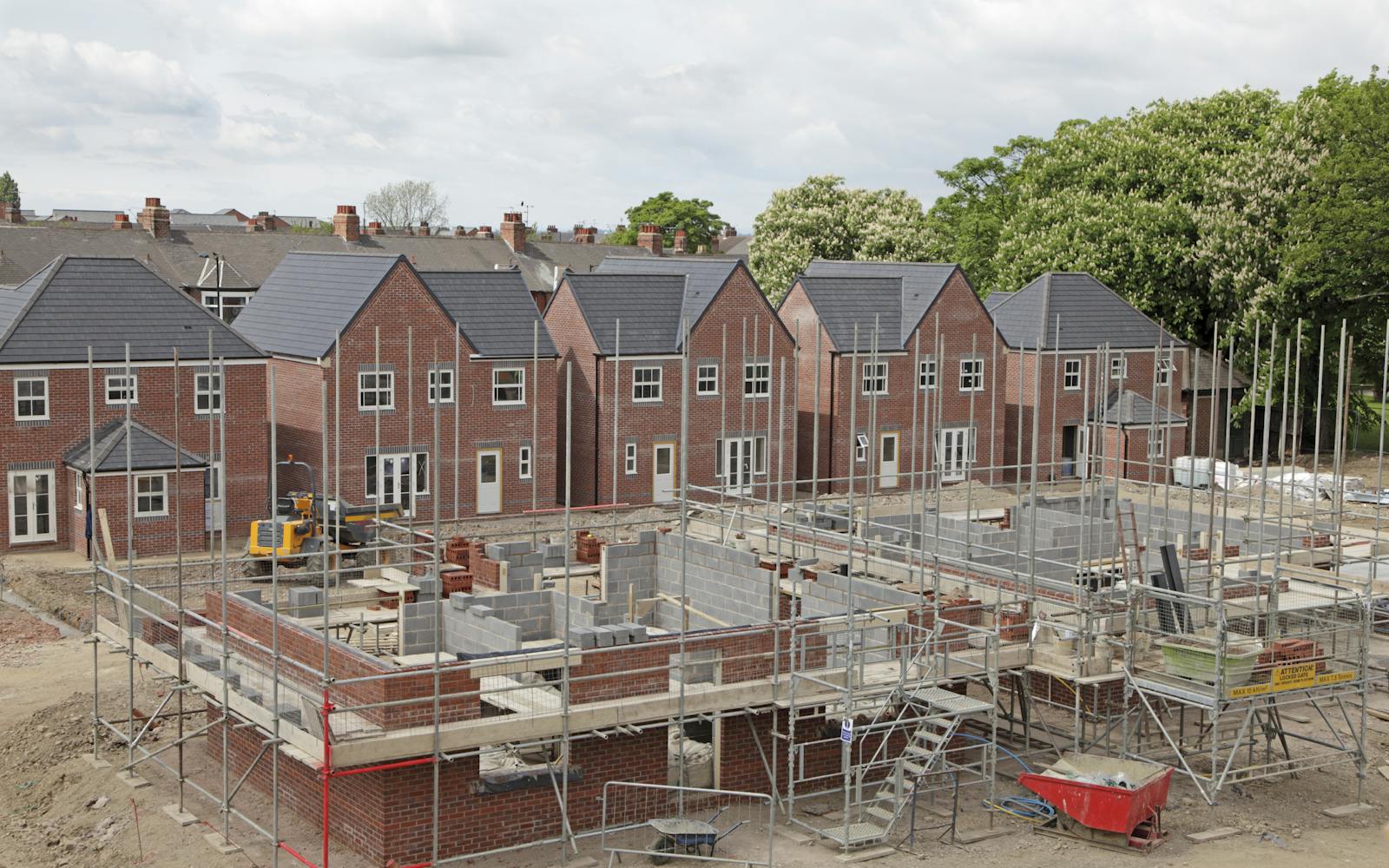 New houses being built