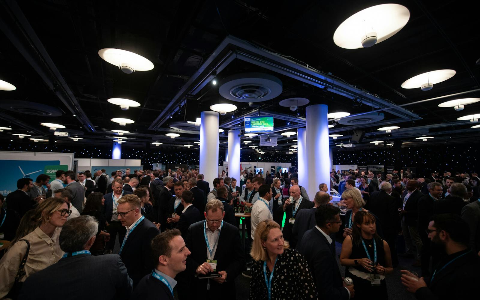dense crowd at a conference
