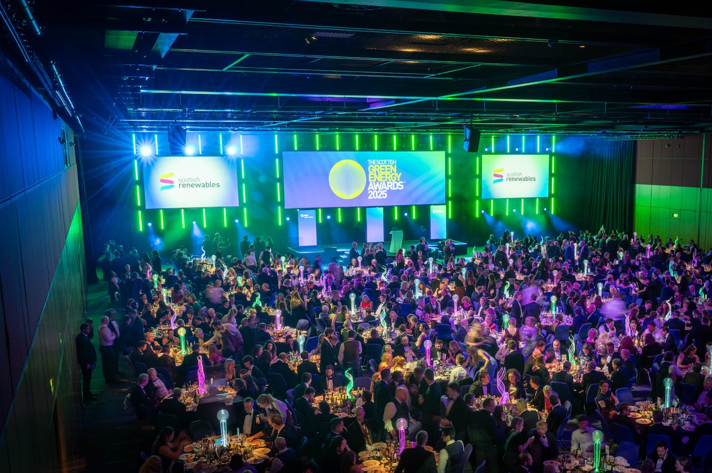 Scottish Green Energy Awards 2025 dinner time