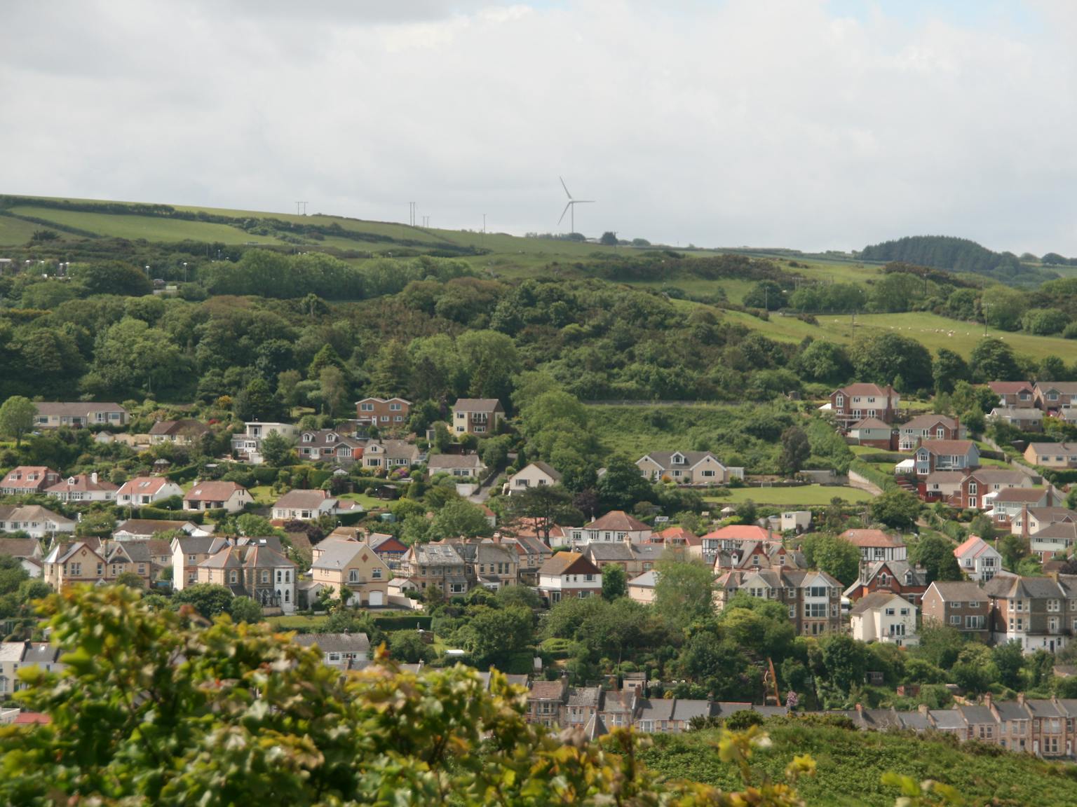 Houses on hill