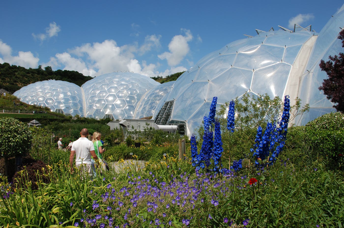 People exploring The Eden Project