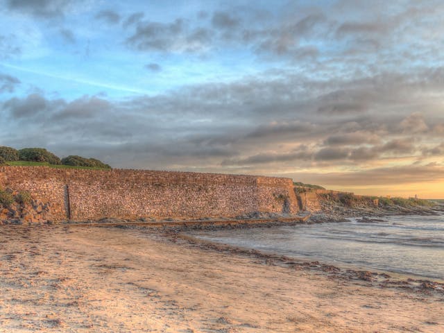 Cliffs on a beach