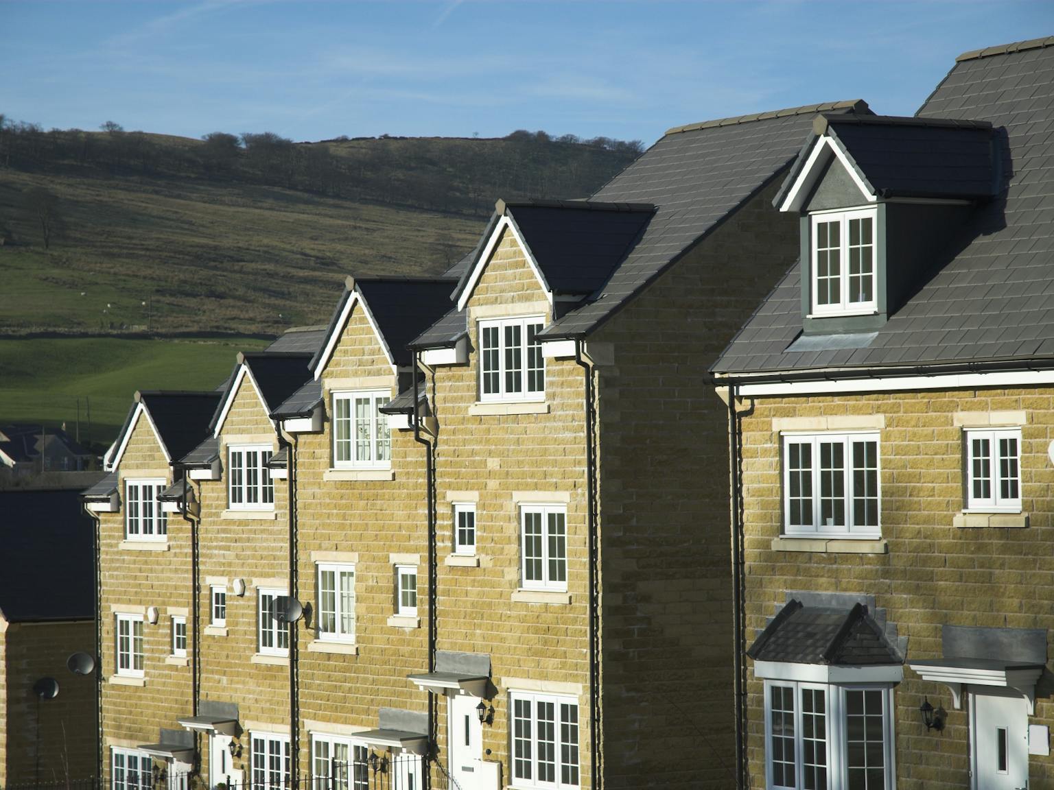 Row of new houses