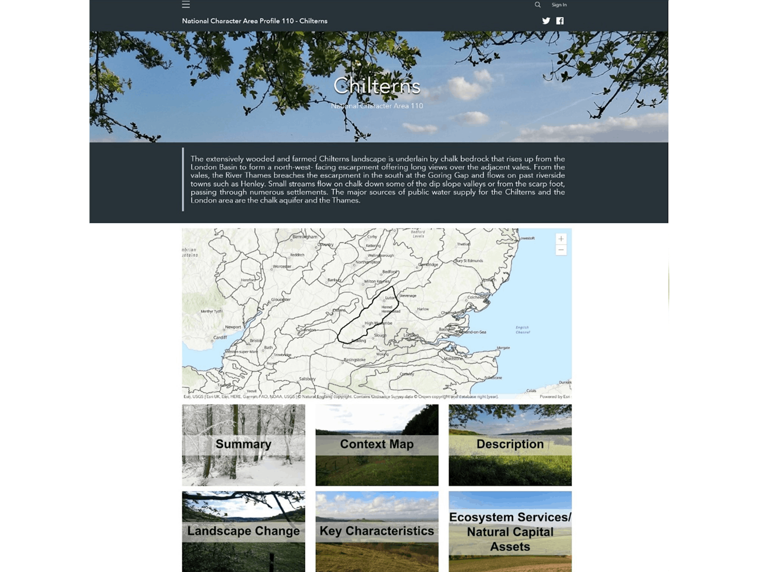 Screenshot of a website