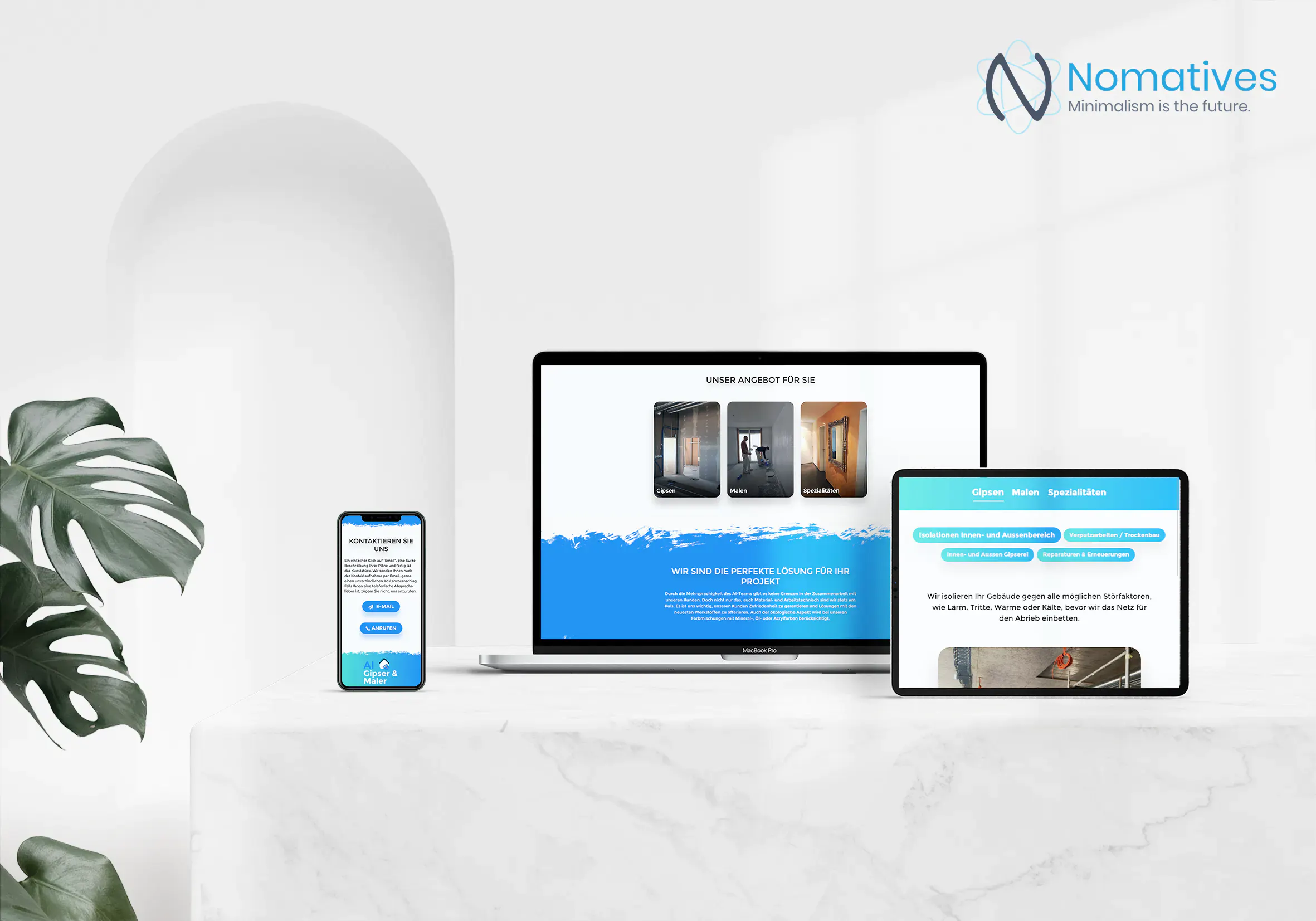 ai gipser maler mockup