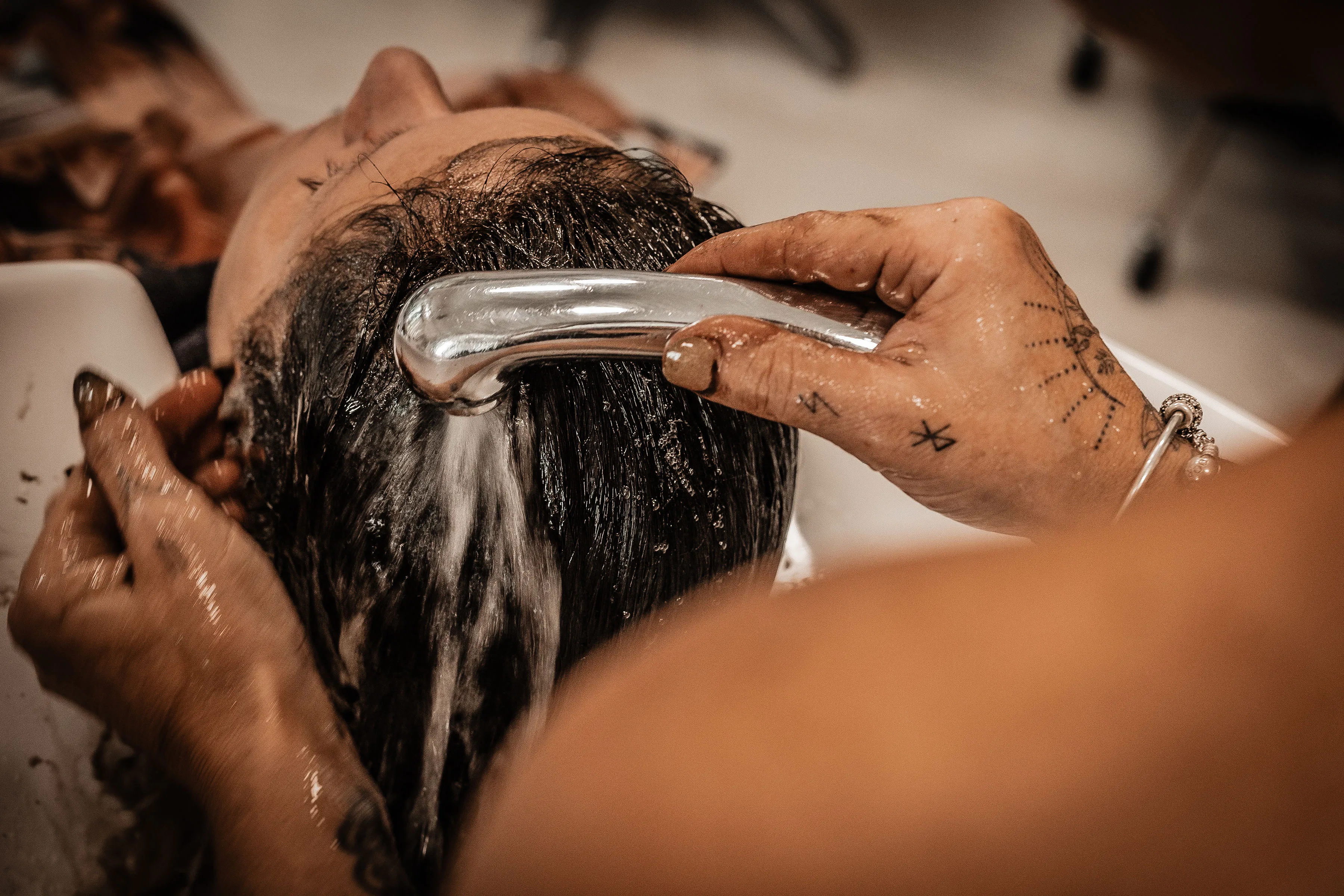 Photo du bac à shampoing