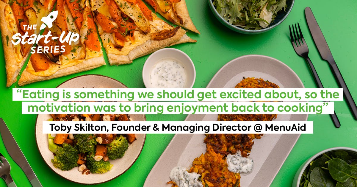 Quote from Toby, Founder & Managing Director at MenuAid.