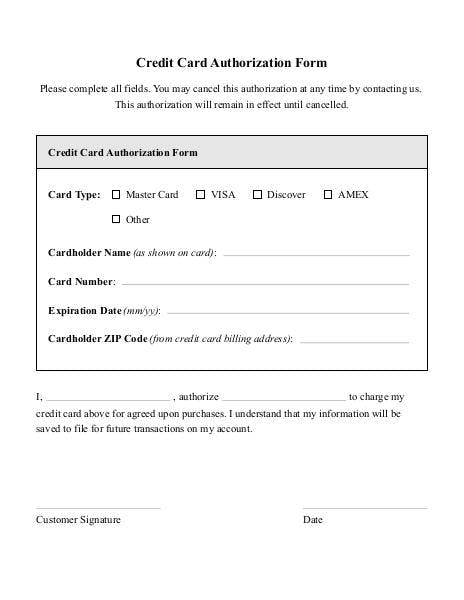 Credit Card Authorization Form Edit Pdf Forms Online Lumin Pdf 1609