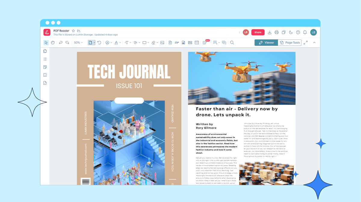 Free PDF Reader Lumin PDF Editor