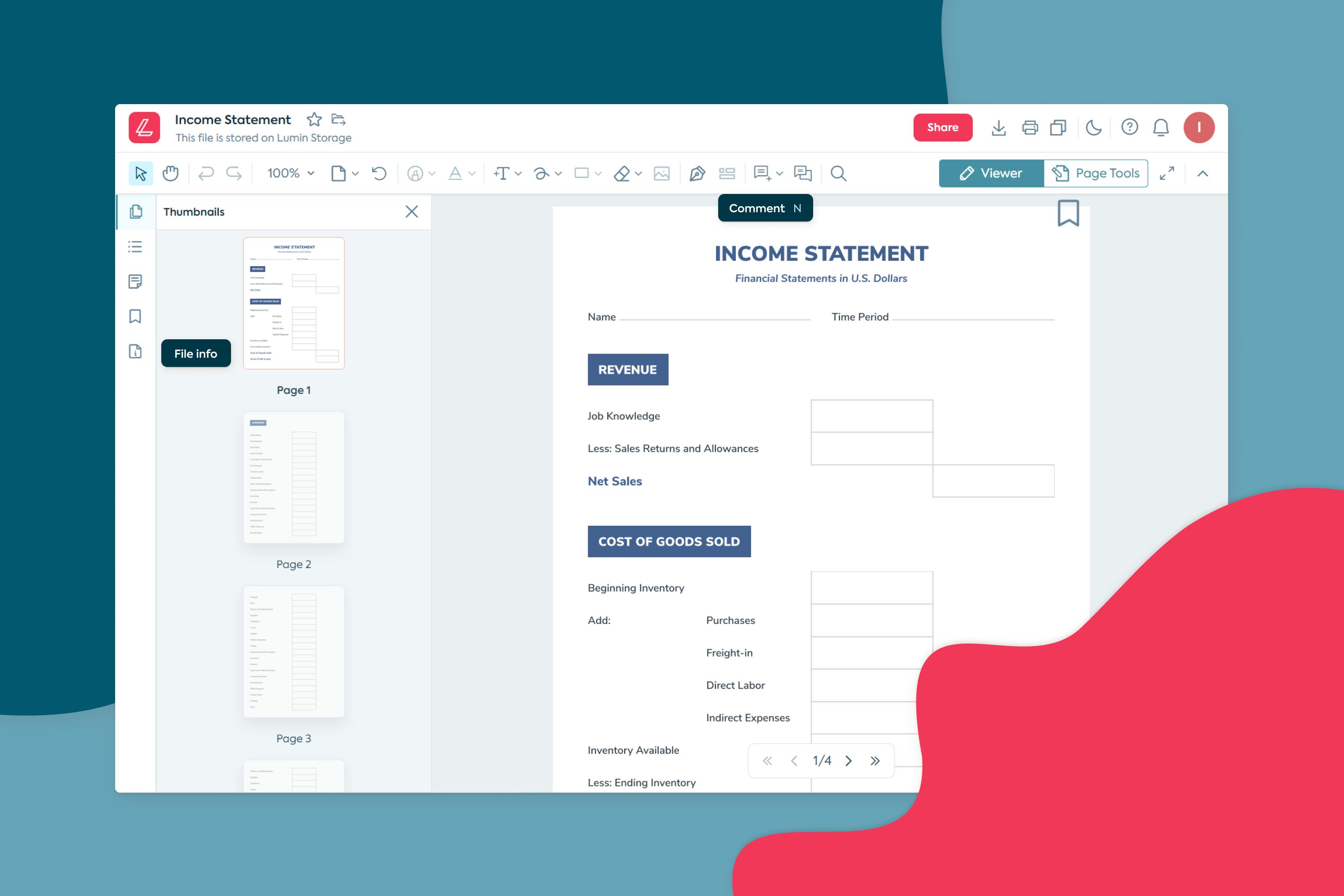 The Useful Income Statement Template
