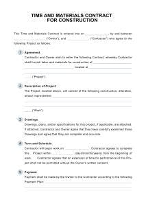 The Best Time and Materials Contract Template Edit pdf forms online