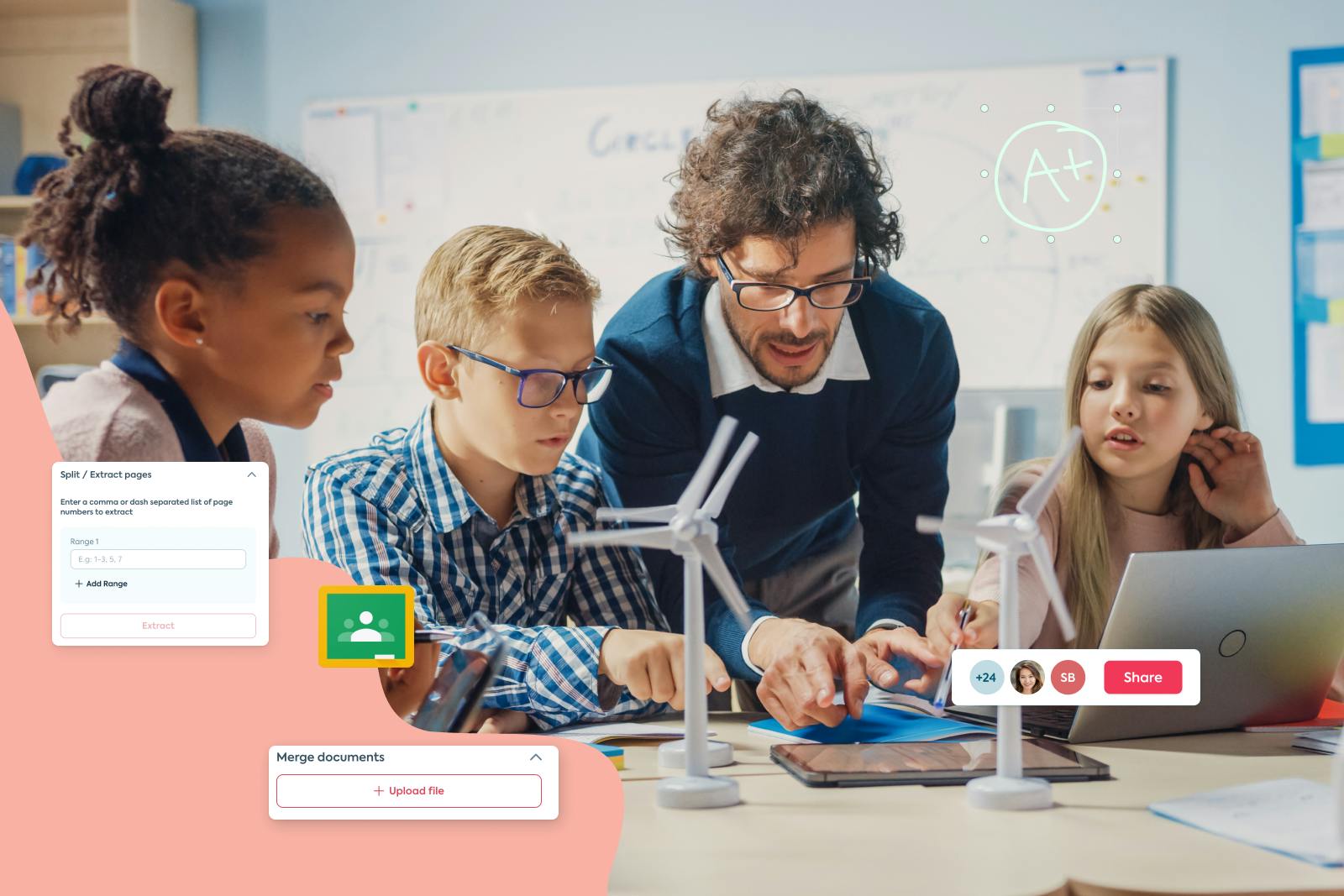 Split & Merge: how to organize classroom materials