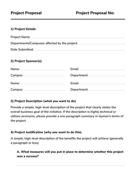 Project Proposal Template | Edit pdf forms online | Lumin PDF