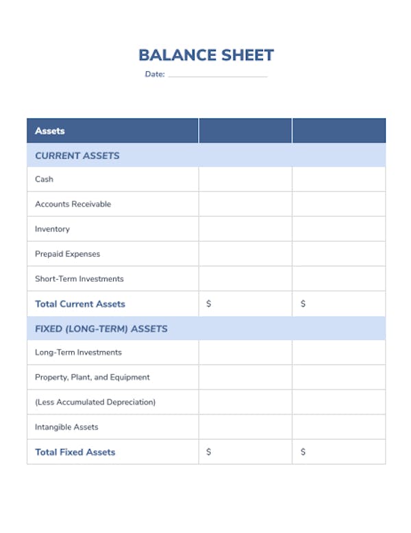 Balance Sheet Template | Edit pdf forms online | Lumin PDF Editor