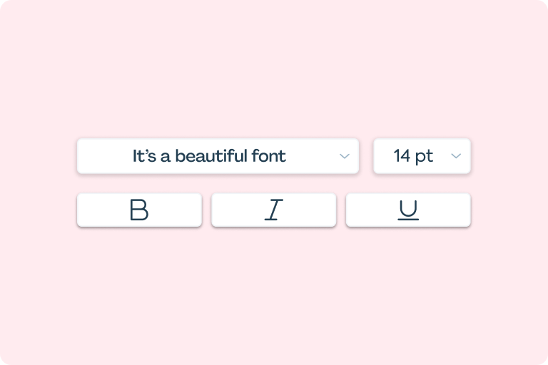 Keep your font