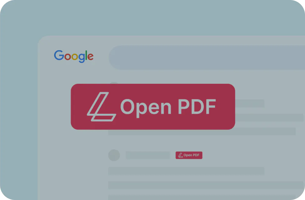 A graphic of a PDF being opening in Chrome.