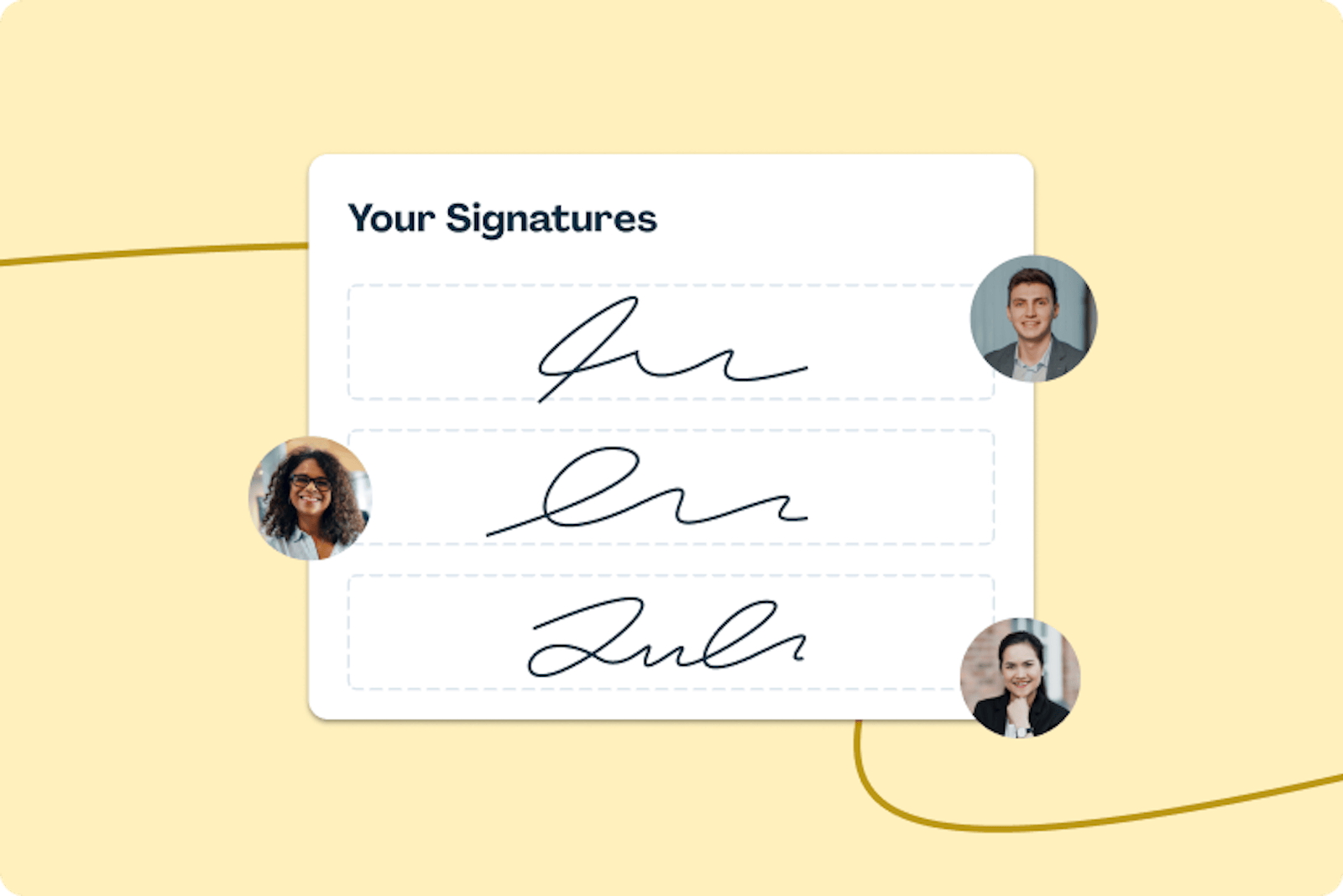 Haga firmar a todo el equipo