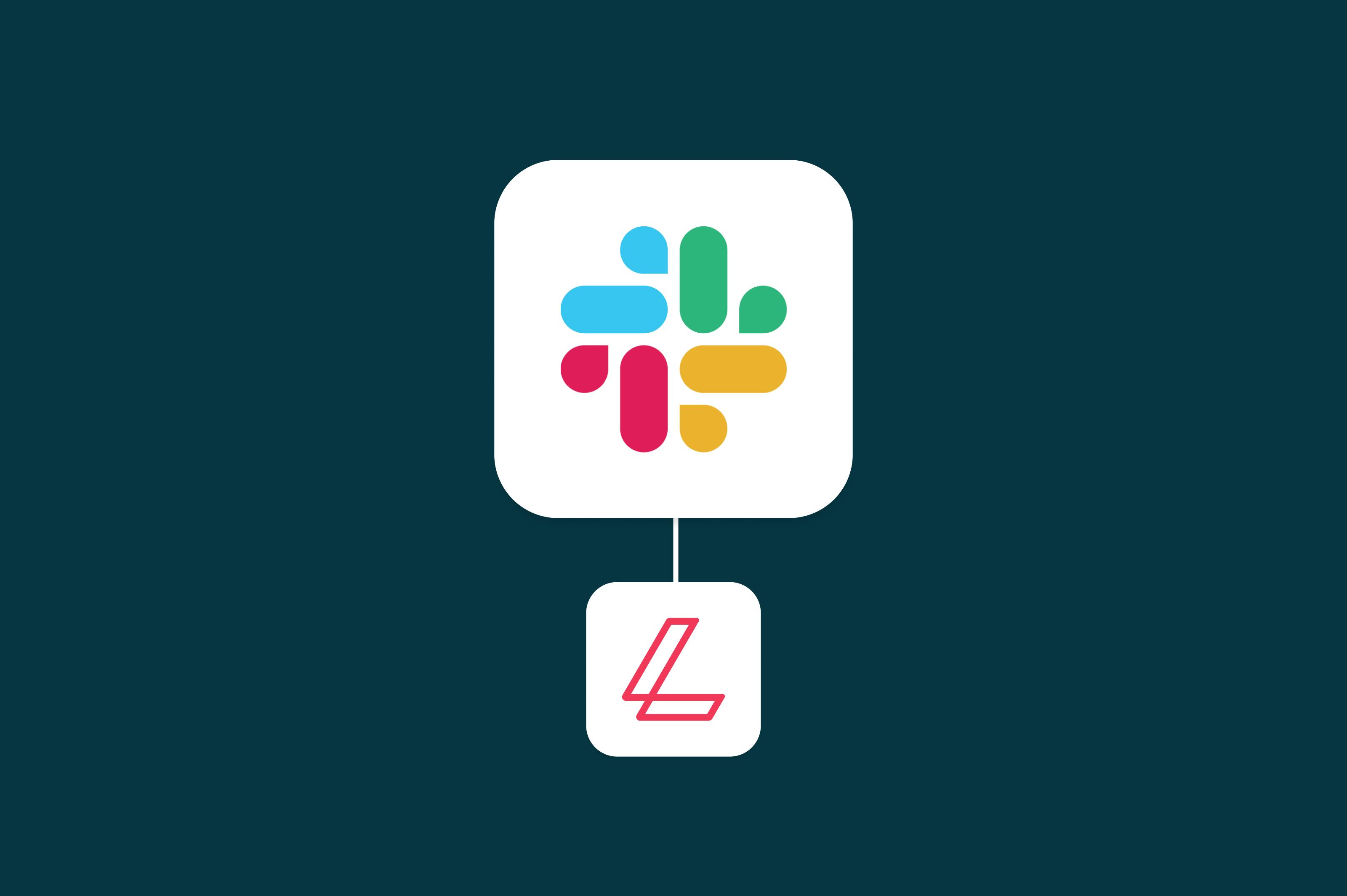 The Lumin and Slack logos