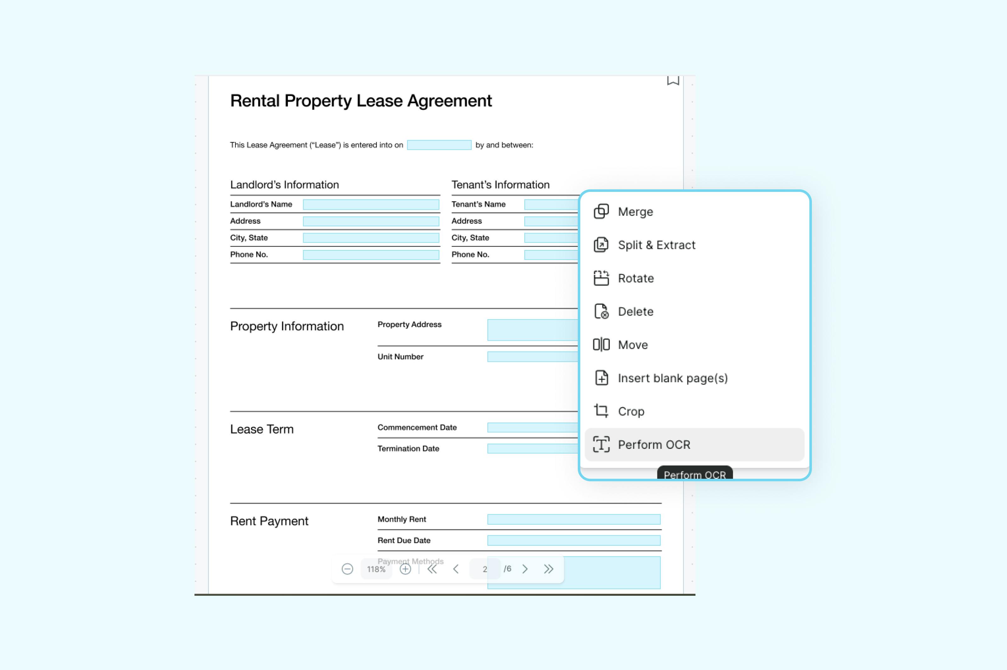 Haciendo que el texto de un PDF sea buscable usando OCR.