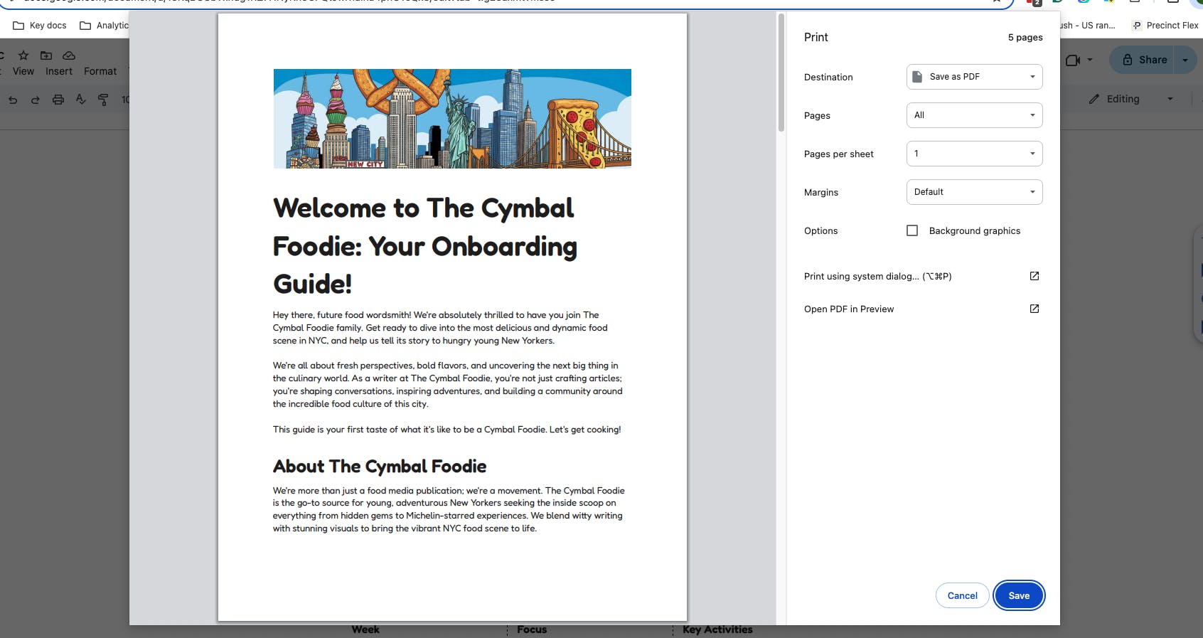 Guardar un Google Doc como PDF