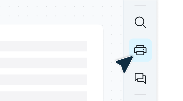 Clicking the 'Print' button in Lumin